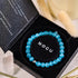Aigue-marine | Argent sterling .925 | Bracelet en verre du Cheshire